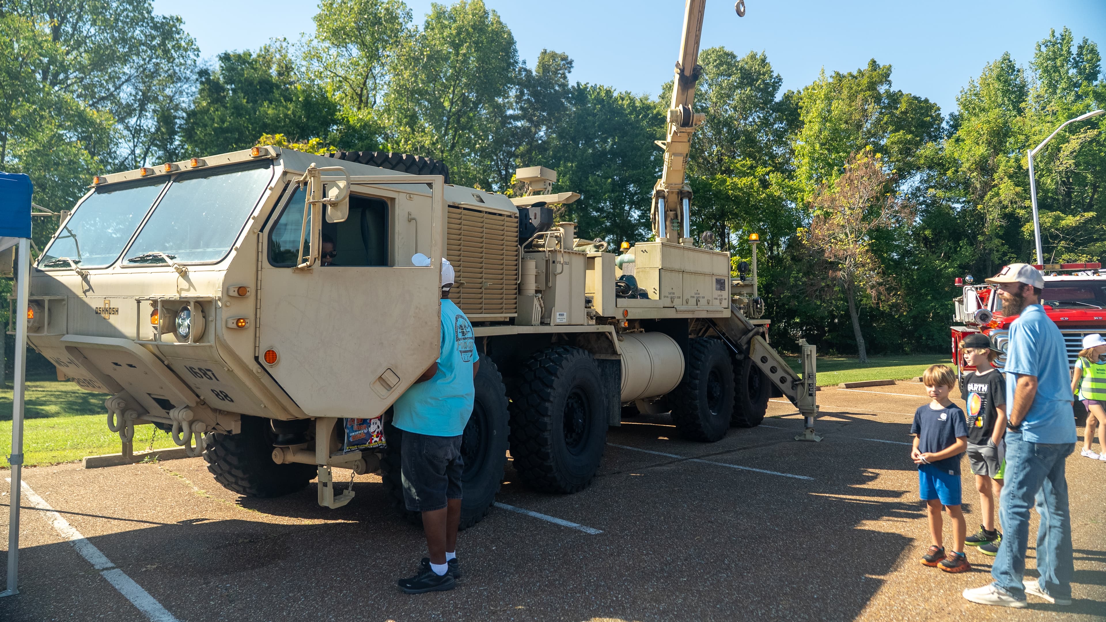 Community trucks on display at Touch-A-Truck in Olive Branch