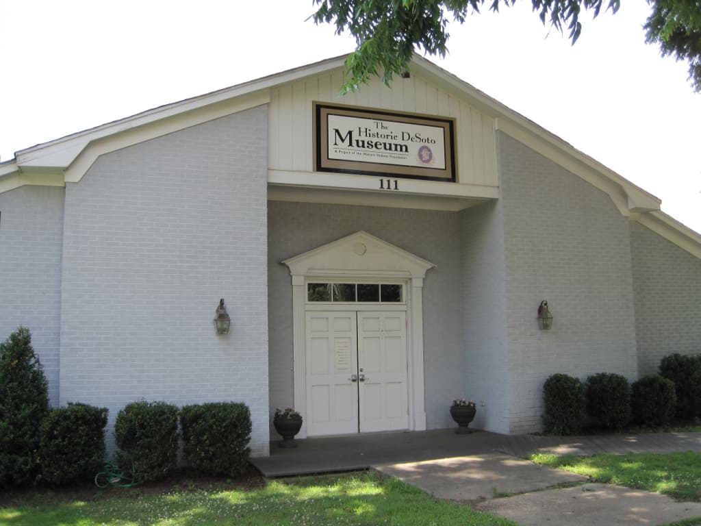 Entrance to the Historic DeSoto Museum in Hernando