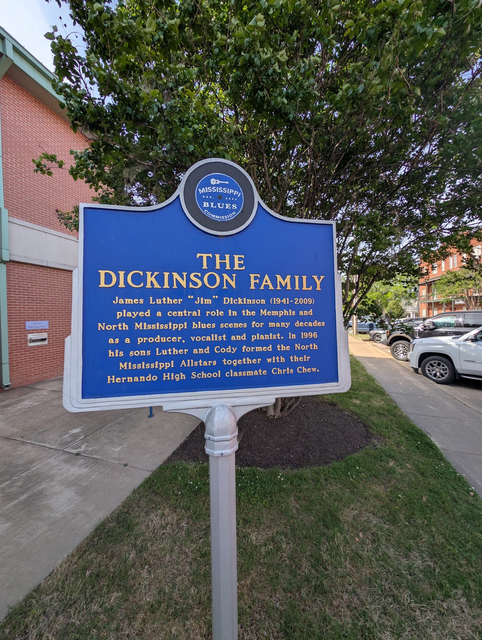 Mississippi Blues Trail - The Dickinson Family in Hernando